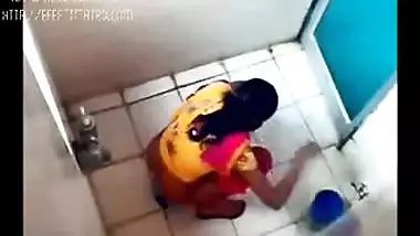 Girls Pissing In Their College Bathroom